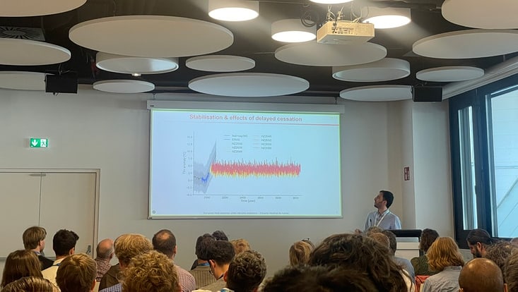 Eduardo presenting his work
